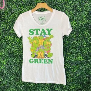 Ninja Turtles White Graphic Tee Sz M